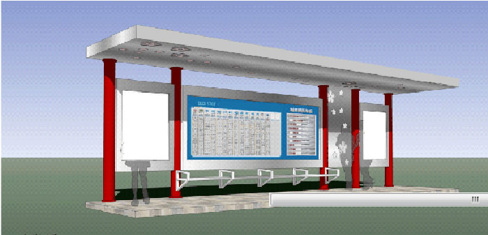 四川省眉山市岷東新區(qū)候車亭建設(shè)工程4