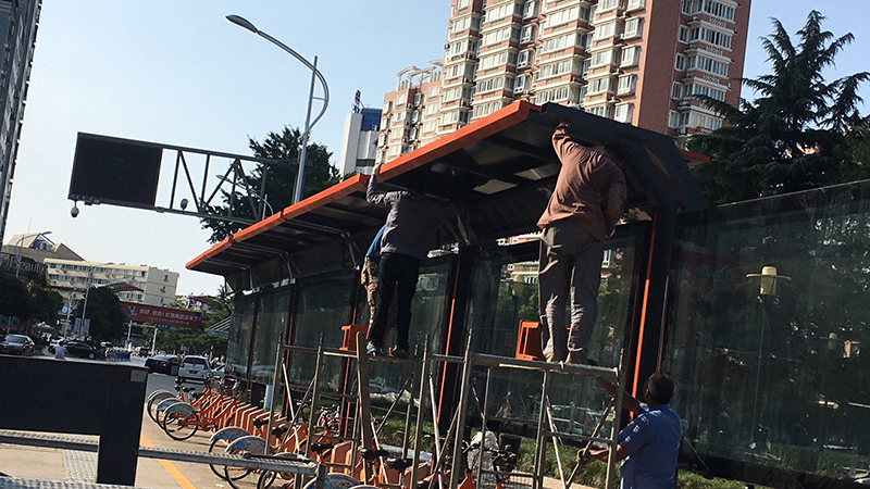 江蘇省啟東市公共自行車棚新建項(xiàng)目5