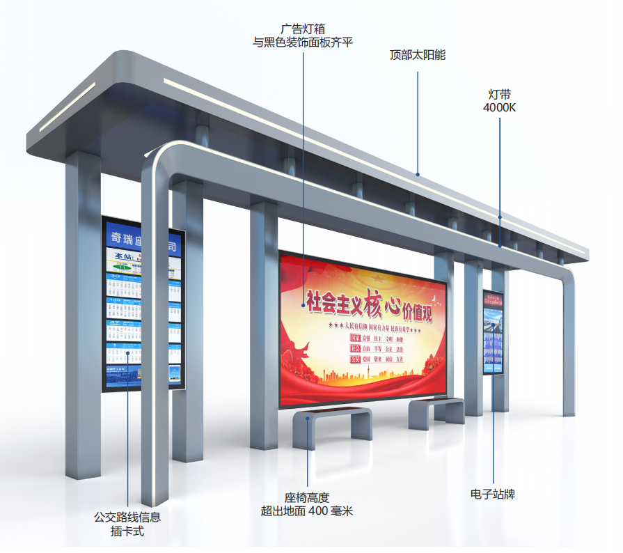 安徽候車亭項目第四批次發(fā)貨